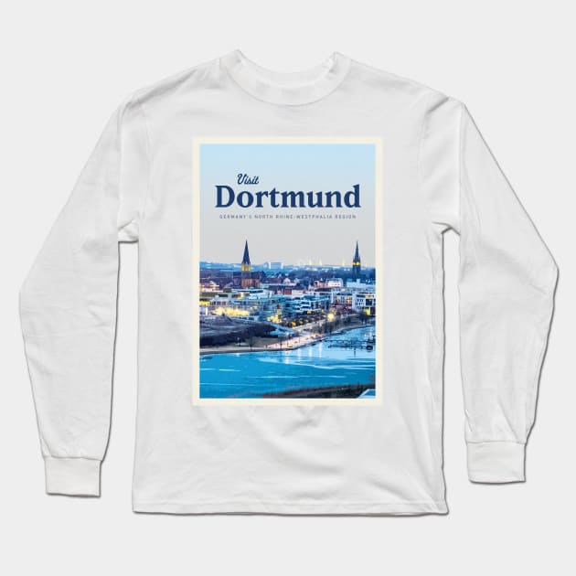 Visit Dortmund Long Sleeve T-Shirt by Mercury Club